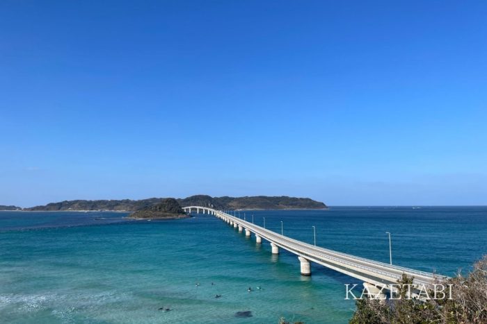 角島大橋展望台からの景色