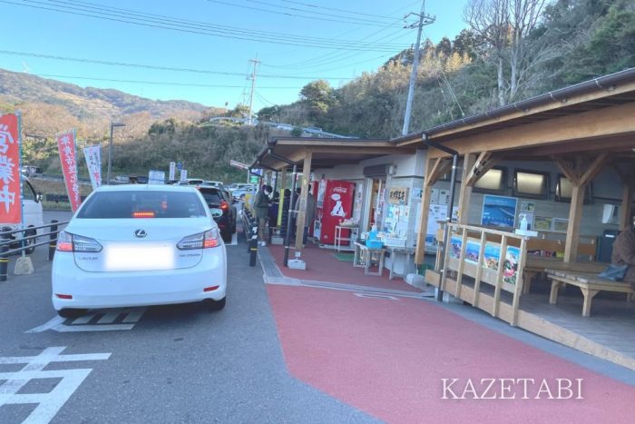 元乃隅稲成神社の駐車場