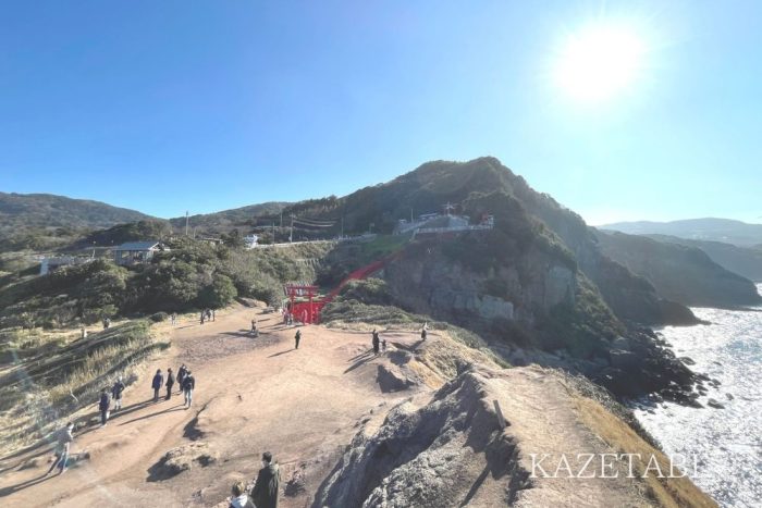 元乃隅神社の岩場からの風景