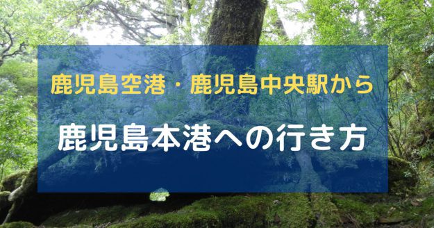 鹿児島空港と鹿児島中央駅から鹿児島本港への行き方